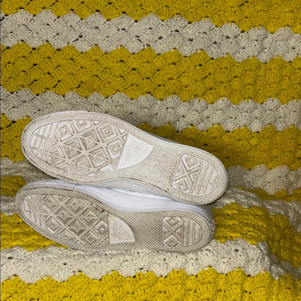 All Star Converse Classic White Leather High-Top’s - Picture 6 of 9